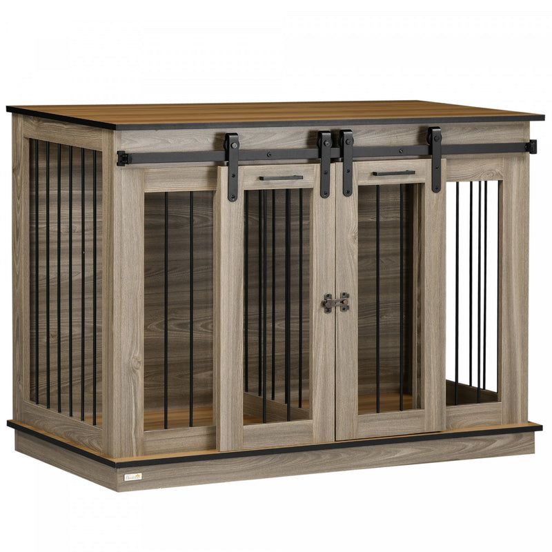 Dog kennel entertainment center best sale