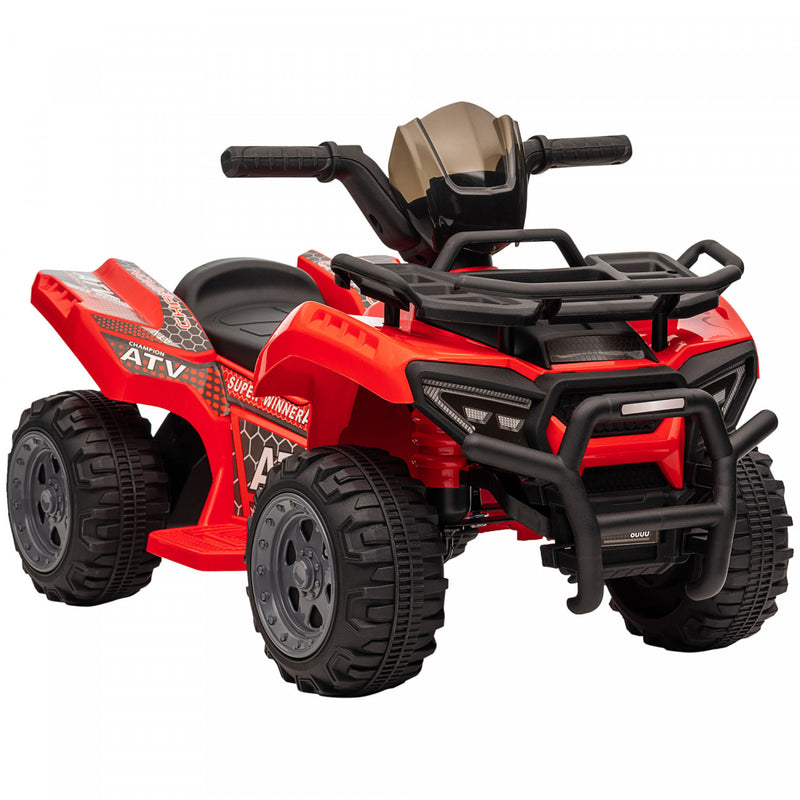 Aosom Kids Ride on Atv Quad Bike Four Wheeler Car With Music 6v Ba. The Brick