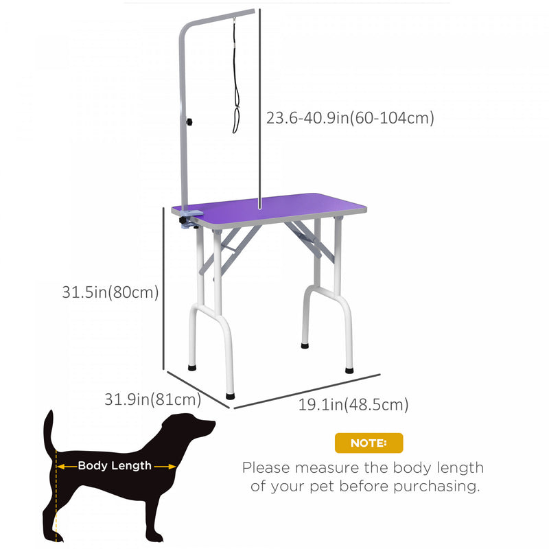 Portable dog grooming tables best sale