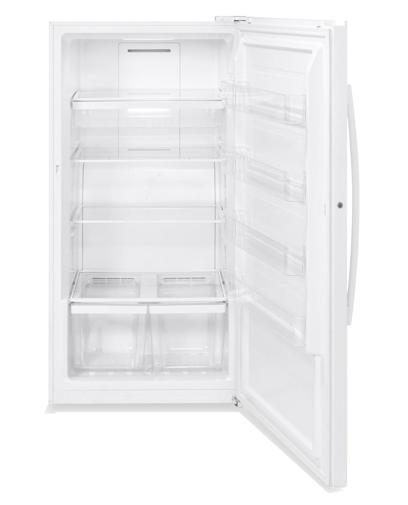 Ge 14 1 Cu Ft Frost Free Upright Freezer White Fuf14dlrww The Brick