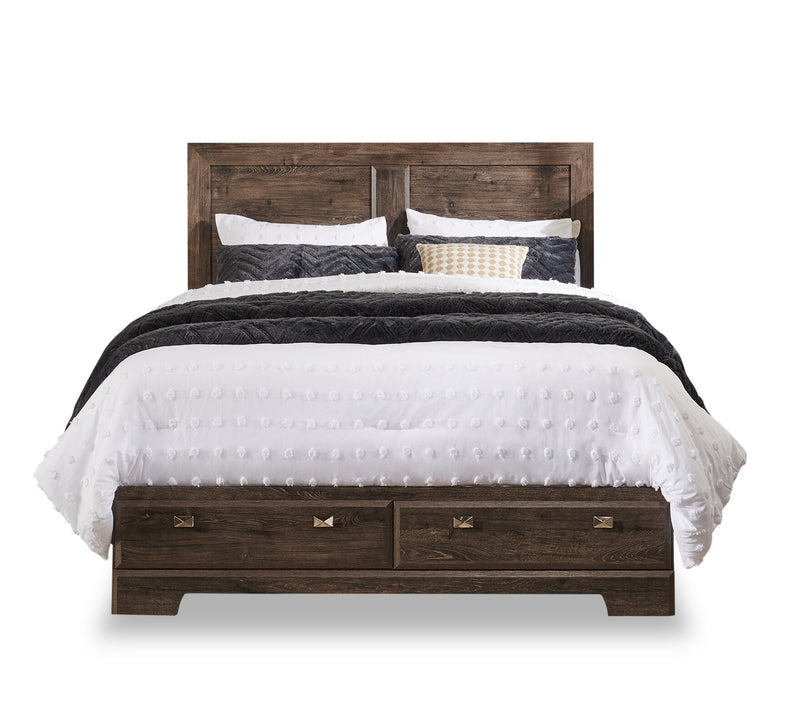 Yorkdale grey deals queen storage bed