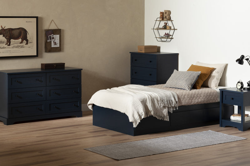 Navy dresser shop and nightstand