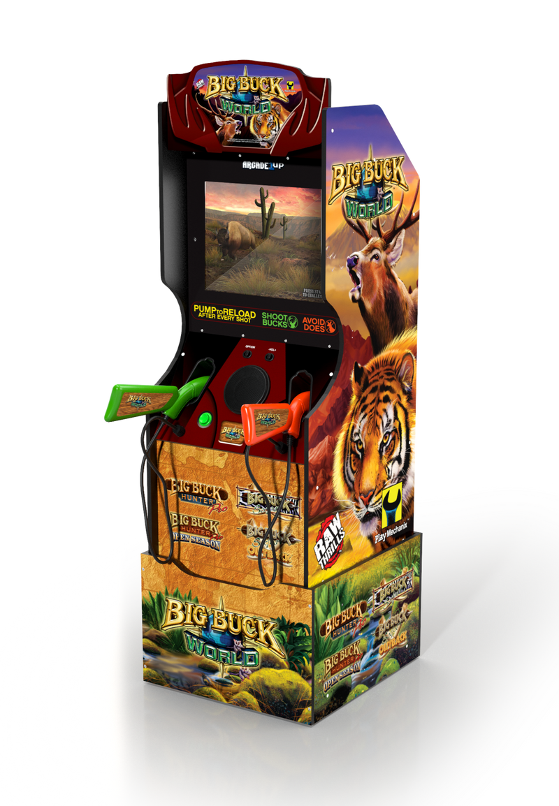 Arcade1Up Big Buck World™ Arcade Cabinet with Riser