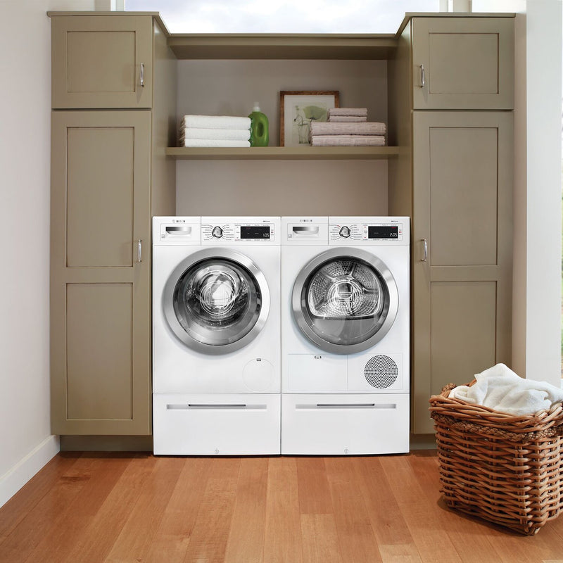 Bosch 800 Series Home Connect 2.2 Cu. Ft. Washer and 4 Cu. Ft. Cond