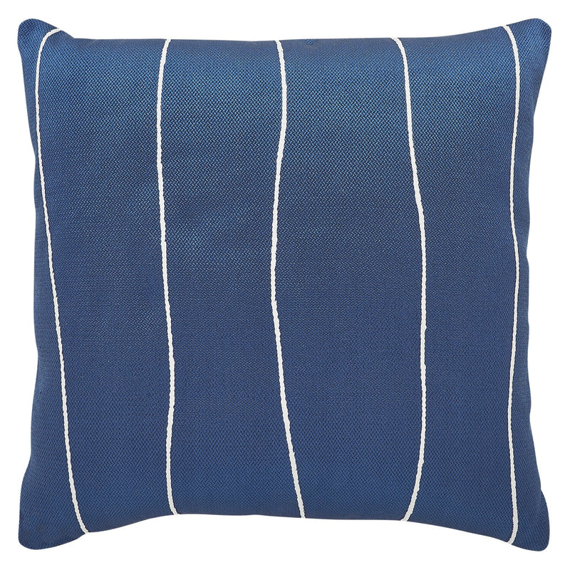 Navy striped 2024 throw pillow