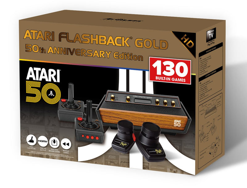 AtGames Atari Flashback Gold 50th Anniversary Edition Mini Console