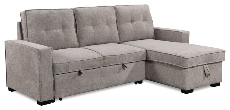 Emery Right-Facing Sleeper Sectional - Grey | The Brick