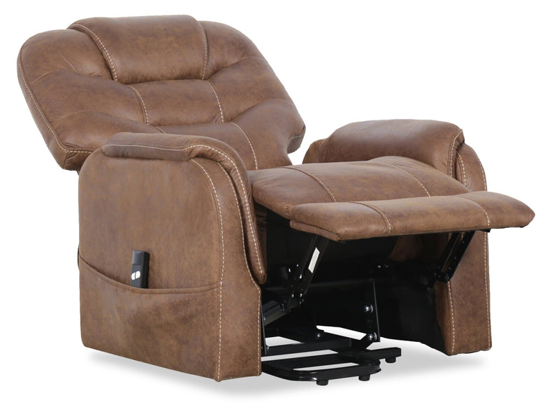 Landon Power Lift Reclining Chair - Brown