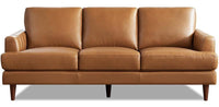 Hydeline Cassia Leather Sofa - Brown