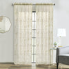 Habitat Limoges Ivory Sheer Rod Pocket Curtain Panel - 55 x 63