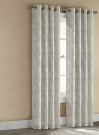 Habitat Honeycomb Silver Light Filtering Grommet Curtain Panel - 52 x 84