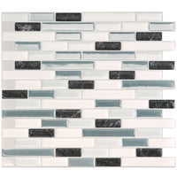 Smart Tiles Peel and Stick 4-Sheet 10 x 9 Backsplash - Muretto Brina