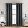 Thermaplus Alpine Charcoal Blackout Grommet Curtain Panel - 52 x 84