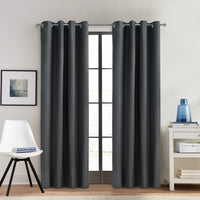 Thermaplus Alpine Charcoal Blackout Grommet Curtain Panel - 52 x 84