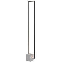 Dainolite Florence LED Floor Lamp 34w Black Finish Concrete Base