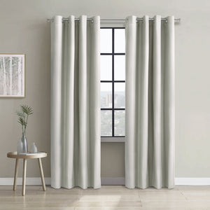 Thermaplus Alpine White Blackout Grommet Curtain Panel - 52 x 63