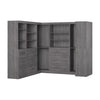 Bestar Pur 161 W Walk-In Closet Organizer System - Bark Grey