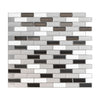 Smart Tiles Peel and Stick 4-Sheet 10 x 9 Backsplash - Murano Metallik