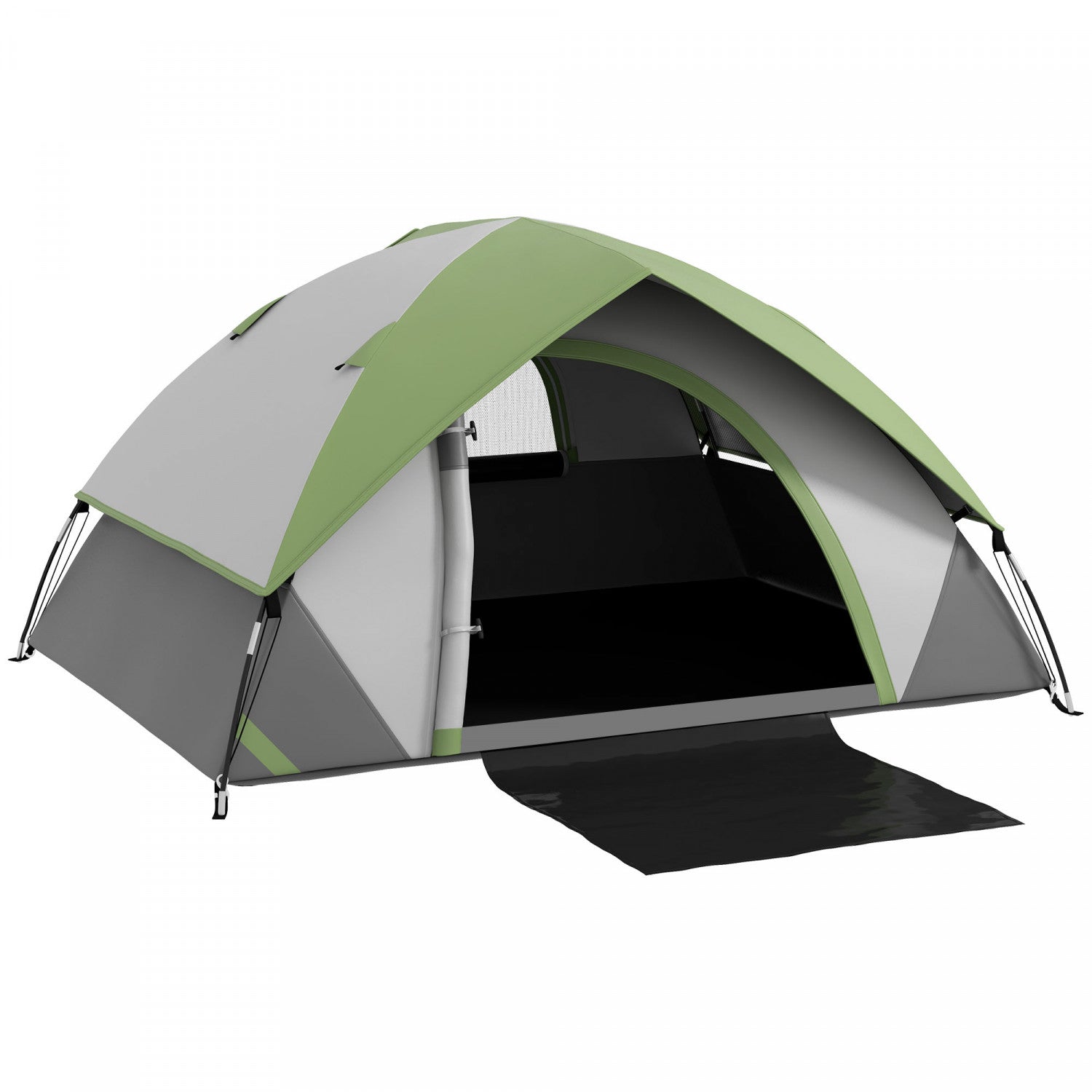 Outsunny 4 5 Man Camping Tent With Sewn in Floor 3000mm Waterproof The Brick