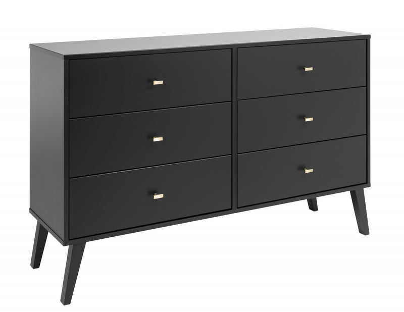 Milo 6-Drawer Dresser - Black | The Brick