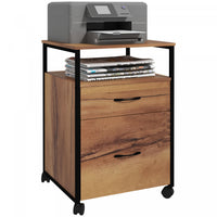 Vinsetto Mobile File Cabinet With Drawers, Hanging Bars For Letter A4