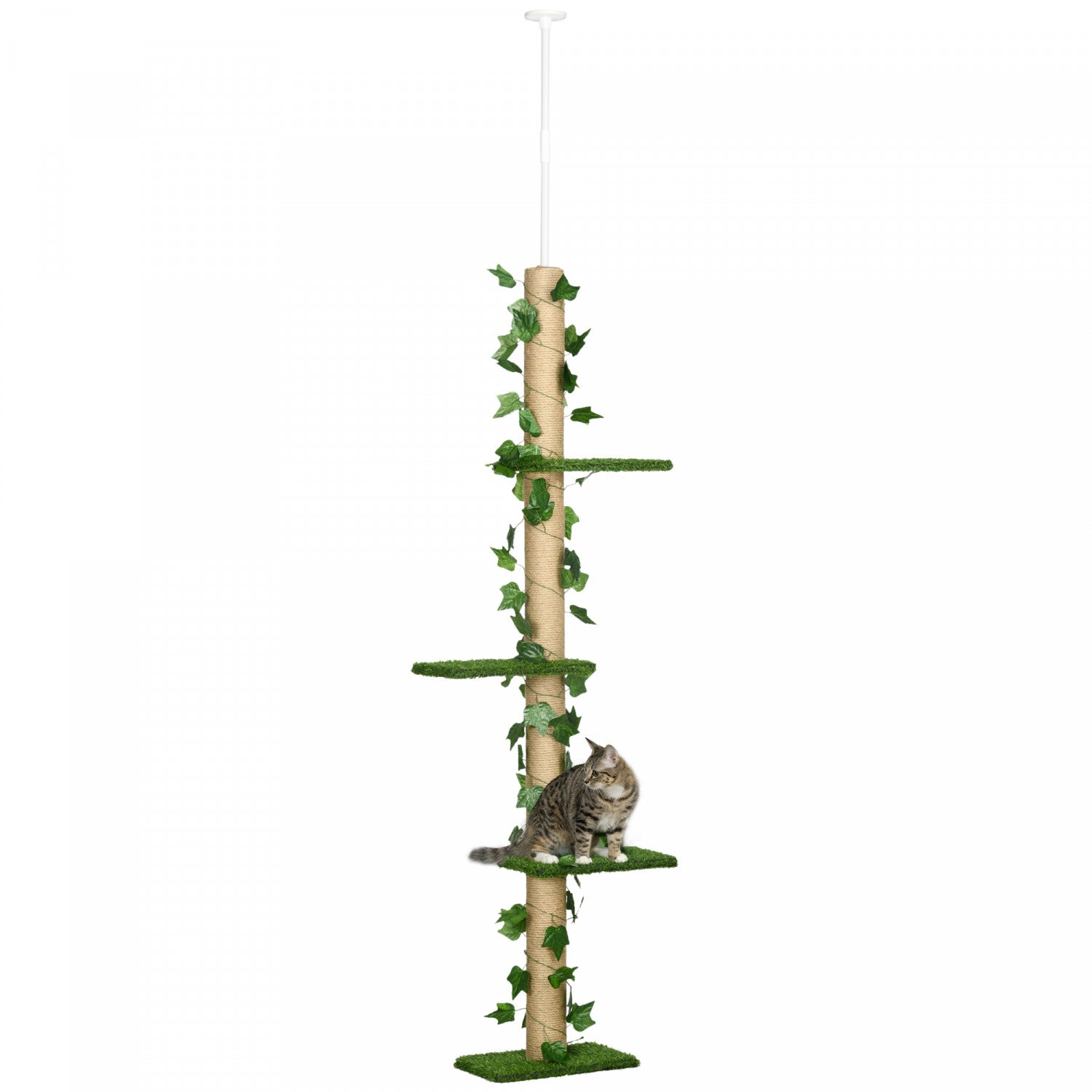 3 tier floor to ceiling cat tree best sale