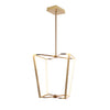 Dainolite Curant Chandelier 48w Aged Brass White Silicone Diffuser Lamp