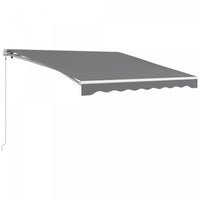 Outsunny 10' X 8' Electric Retractable Awning W/ Remote Controller, Grey