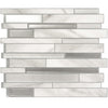 Smart Tiles Peel and Stick 4-Sheet 12 x 10 Backsplash - Milano Carrera