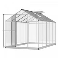 Outsunny 10' X 6' X 6.4' Walk-in Garden Greenhouse Polycarbonate Panels Plants Flower Growth Shed Co