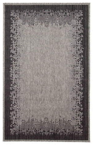 Edge Grey Area Rug - 8'0