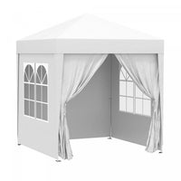 Outsunny 6.6'x6.6' Pop Up Gazebo Canopy Tent With Sidewalls, Instant Sun Shelter, With Carry Bag, Fo