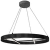 Dainolite Dante LED Chandelier 40w Matte Black White Silicone Diffuser Lamp