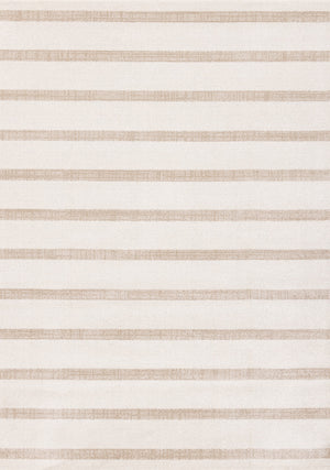 Covington Modern Neutral Striped Indoor Area Rug - 6'7