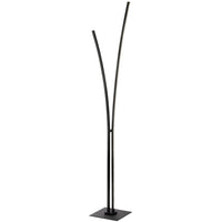 Dainolite Vincent Floor Lamp 34w Matte Black White Acrylic Diffuser