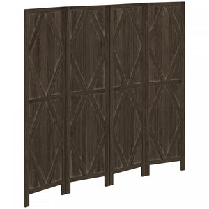 Homcom Wood Privacy Screens, Room Divider And Privacy Screens