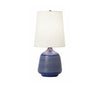 Blue Etched Ceramic Table Lamp