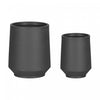 Dalya 2-Piece Planter - Dark Grey