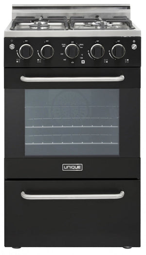 Prestige by Unique 20-Inch Convection Gas Range - UGP-20V PC1 B