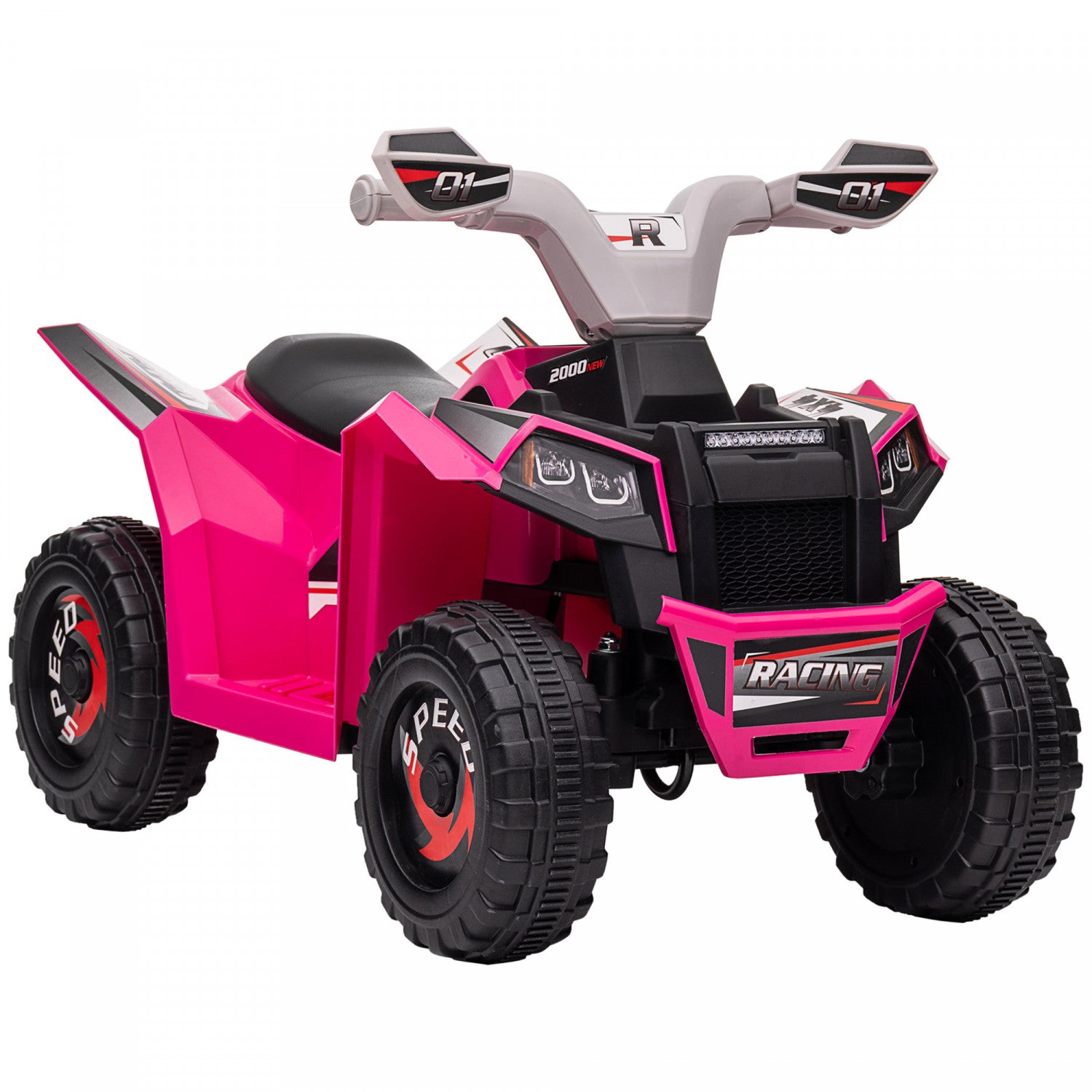 Aosom 6v Kids Atv Quad Battery Powered Electric Vehicle For Kids W. The Brick