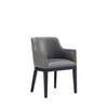 Manhattan Comfort Gansevoort Modern Faux Leather Dining Chair - Pebble Grey