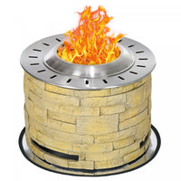 Outsunny Smokeless Fire Pit With Mat, 20