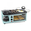 Nostalgia Retro 3-In-1 Family Size Breakfast Station with Aqua Toaster Oven - BST3AQ