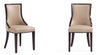 Manhattan Comfort Set of 2 Grand Faux Leather Dining Chairs - Tan