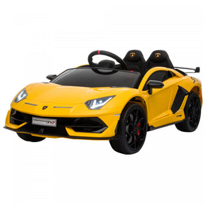 Aosom Compatible 12v Battery-powered Kids Electric Ride On Car Toy With Parental Remote Control Music Lights Suspension Wheels For 3-8 Years Old Yellow