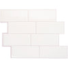 Smart Tiles Peel and Stick 4-Sheet 12 x 9 Backsplash - Metro Campagnola