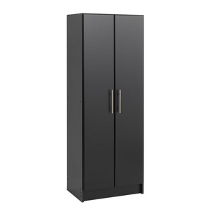 Elite Deep Storage Cabinet with Fixed & Adjustable Shelves - Black