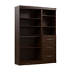 Bestar Pur 61 W Closet Organizer System - Chocolate