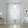 Habitat Boucle White Sheer Grommet Curtain Panel - 52 x 95