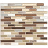 Smart Tiles Peel and Stick 4-Sheet 10 x 9 Backsplash - Muretto Durango